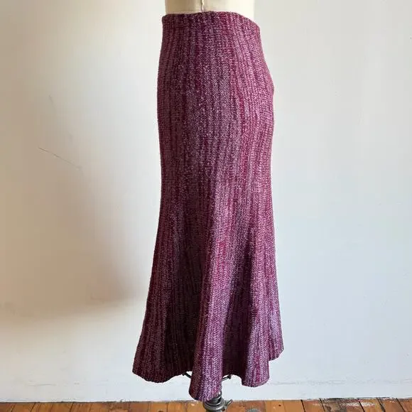 Vintage CALYPSO CHRISTIANE GELLE Knit A-line Midi skirt - Picture 4 of 8
